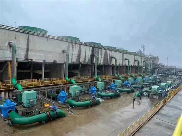 圓形冷卻塔布水裝置的安裝,冷卻塔布水盤